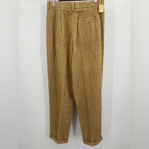 NWT Eddie Bauer Women's Size 14 Corduroy Pants High Rise Camel Vintage 90s - Picture 4 of 9